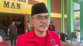 KETERANGAN: Ketua DPC PDI Perjuangan Bangkalan Fatkurrahman saat di wawancara awak media.(Dok: Istimewa)