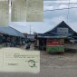 Tampak foto keberadaan kios pasar rantau panjang didepan kantor Lurah pasar