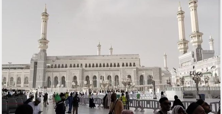 Foto ilustrasi saat jamaah melaksanakan ibadah haji 