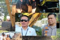 Akhirnya pelarian alat berat Kancil berakhir di Polsek kota bangko