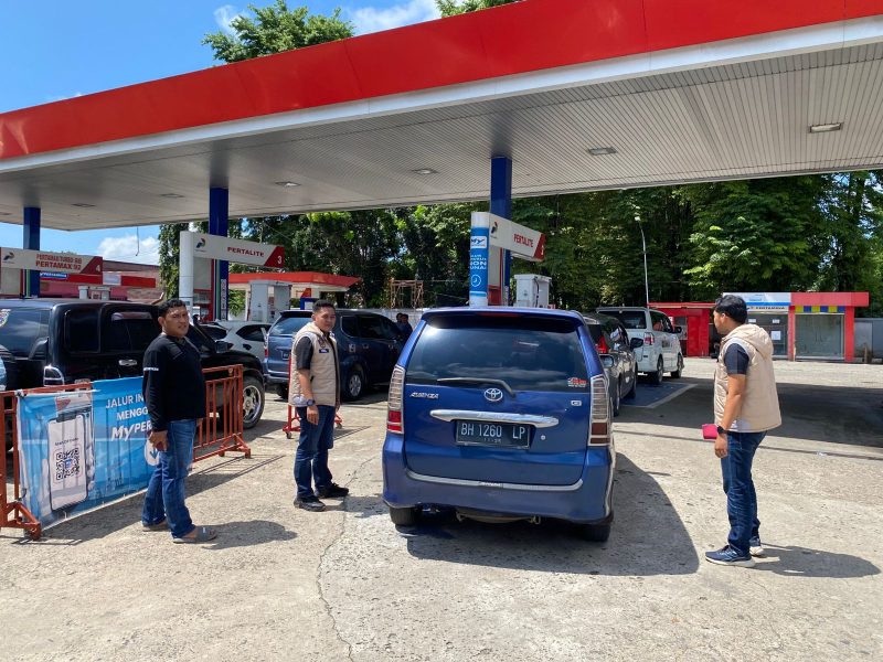 Polres Merangin pantau kegiatan pengisian di SPBU di wilayah Merangin 