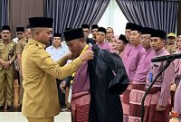 Bupati Tebo Agus Rubiyanto Lantik 120 Hakim MTQ Ke 21