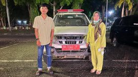 Supir ambulan puskesmas tabir ulu habis Maulana bersama rekan wanitanya / foto - Sarpandi 