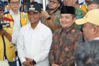 KETERANGAN: Bupati Bangkalan Lukman Hakim bersama Wakil Bupati Fauzan Ja’far berpose bersama usai acara di Pendopo Agung setempat.(Dok/Istimewa).