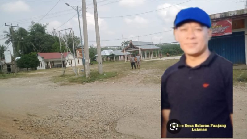 Foto lokasi pasar malam Beluran Panjang/ kades Lukman 