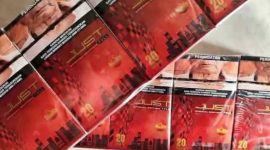 penampakan rokok ilegal Just Full