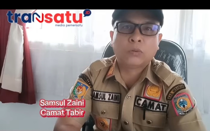 Foto camat tabir Samsul Zaini 
