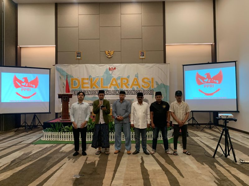 Persatuan Pengusaha Rokok Indonesia (PPRI) resmi mendeklarasikan diri di Azana Style Hotel, Pamekasan, Rabu (1/9/2025). 
