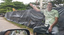 Foto tarpal proyek RTH tampak konsultan darman