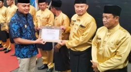 Lurah Sungai Bengkal Raih Penghargaan Atas Respon Cepat dari bupati tebo