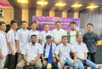Ketua SMSI Kabupaten Bungo Terpilih Raden Beny Hidayat beserta jajaran.(ARD)