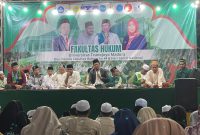 Suasana meriah saat berlangsung kegiatan Fakultas Hukum Bersholawat