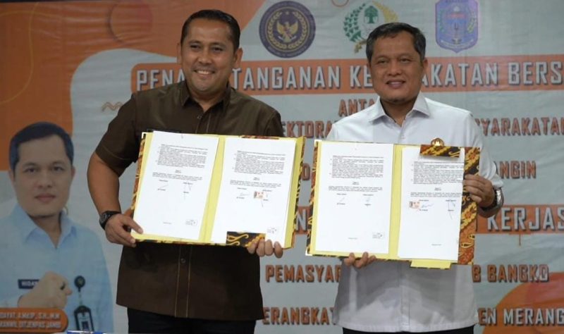 Bupati Merangin dan Ditjenpas teken MOU 