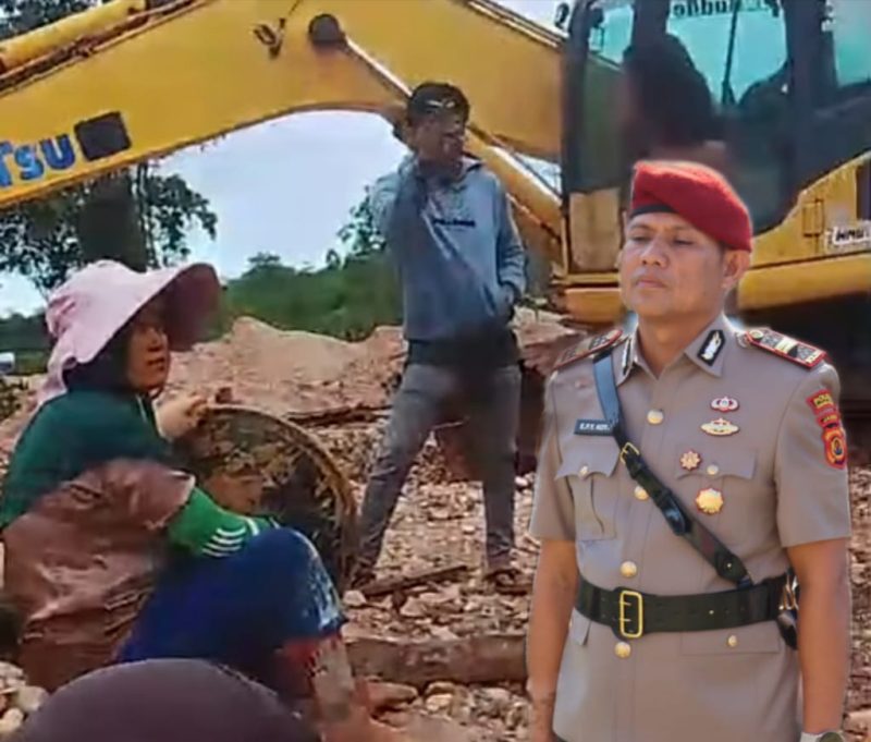 Poto video viral di tambang emas ilegal 