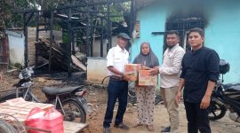 Peduli SMSI Bungo berikan bantuan kepada korban kebakaran 