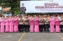 Foto bersama jajaran Polres Sampang usai sertijab