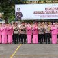 Foto bersama jajaran Polres Sampang usai sertijab 