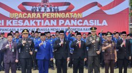 Pemkab Pamekasan gelar upacara Hari Kesaktian Pancasila di Lapangan Nagara Bhakti Mandhapa Ronggosukowati Pamekasan, Rabu (01/10/2025).
