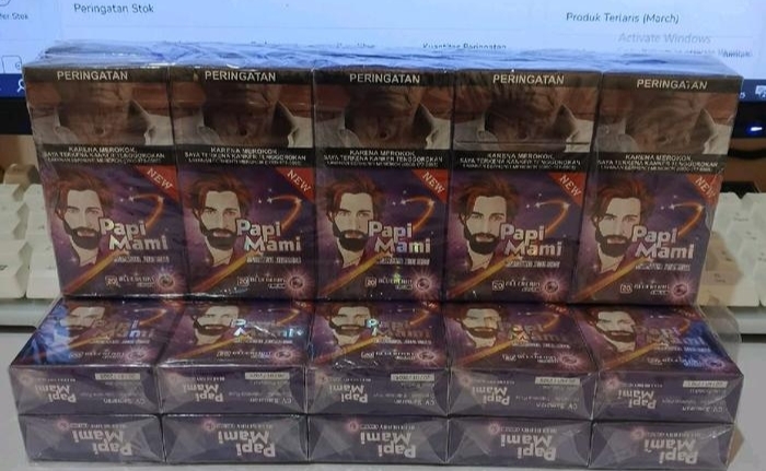 Rokok Papi Mami diduga milik Lora Taufiq asal Desa Toronan Pamekasan, kini marak beredar