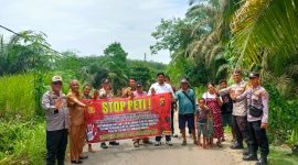 Polsek tabir buat himbauan larangan peti