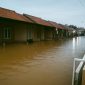 sejumlah rumah tergenang banjir