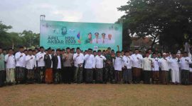 Pemkab Pamekasan saat peringati Hari Santri Nasional di Lapangan Nagara Bhakti Pendopo Ronggosukowati, Rabu (22/10/2025).