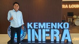 Koordinator MACI Pamekasan, Mulyadi Izhaq saat mengunjungi Kantor Menteri Koordinator Bidang Infrastruktur dan Pembangunan Kewilayahan, Agus Harimurti Yudhoyono (AHY).