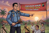 Ilustrasi penegakan hukum dugaan Pungli PTSL 2024 Desa Sana Tengah.