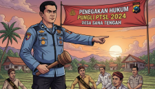 Ilustrasi penegakan hukum dugaan Pungli PTSL 2024 Desa Sana Tengah.