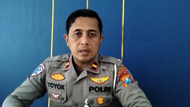 KBO Lantas Polres Pamekasan, IPDA Yoyok Tri Cahyono.