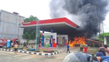 SPBU terbakar Bungo jambi