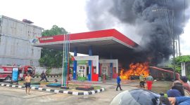 SPBU terbakar Bungo jambi