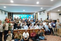 Para awak media Poto bersama bupati Merangin 