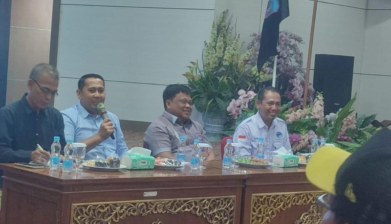 Bupati Merangin sekda PLT Kadis Kominfo asisten coffe morning bersama indsn pers 