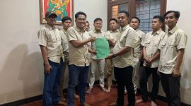 Achmad Jadid saat ditetapkan sebagai Ketua Jurnalis Center Pamekasan (JCP) periode 2025–2027 dalam Kongres Ke-4 JCP yang digelar di Kota Batu, Jawa Timur.