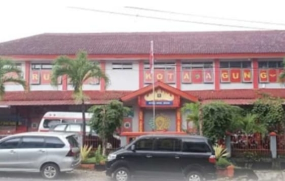 Tampak depan Rutan Kota Agung Kabupaten Tanggamus