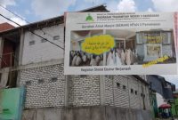 Musholla yang dijadikan modal untuk galang dana masjid di MTsN 3 Pamekasan