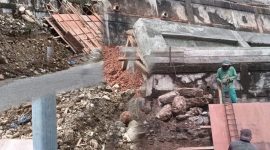 Foto pekerjaan proyek turap dapat diabadikan 