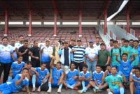 Wakil bupati Merangin saksikan pertandingan sebpak bola Tebo Merangin