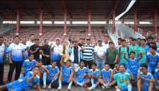 Wakil bupati Merangin saksikan pertandingan sebpak bola Tebo Merangin 