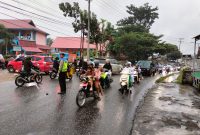 Polisi amankan lalulintas 