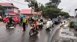 Polisi amankan lalulintas 