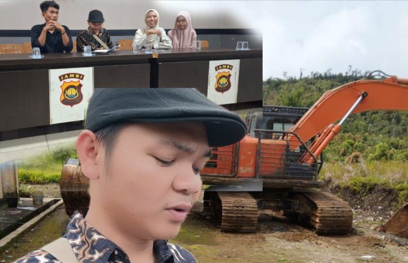 Aliansi pemuda Merangin Pertanyakan Pinjam Pakai BB Alat Berat PETI