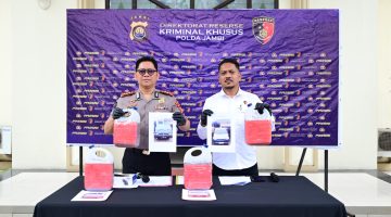 Dirkrimsus PoldaJambi umum Penangkapan minyak ilegal di Merangin 