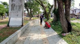 Pekerjaan proyek RTH taman kota masih tetap dilanjutkan 