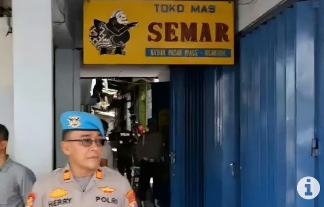 Toko mas Semar yang digeledah Bareskrim 