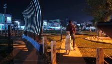 Lampu taman kota eks PPK lampu mati 