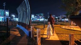 Lampu taman kota eks PPK lampu mati 