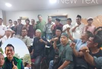 Foto bersama wartawan Merangin dikomandoi mantan wakil bupati Merangin nilwan Yahya saat berbuka bersama 