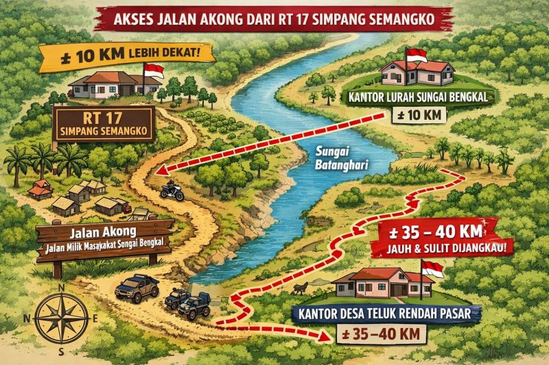 Foto ilustrasi Tebo Ilir batas wilayah 